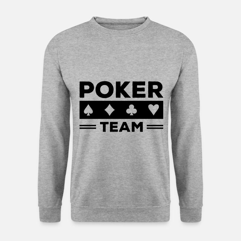 équipe de poker - Sweat-shirt Unisexe - gris chiné