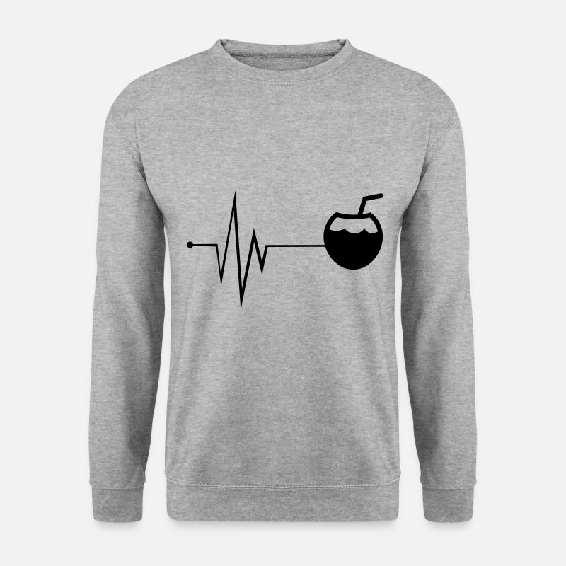 Icône de noix de Pulse - Sweat-shirt Unisexe - gris chiné