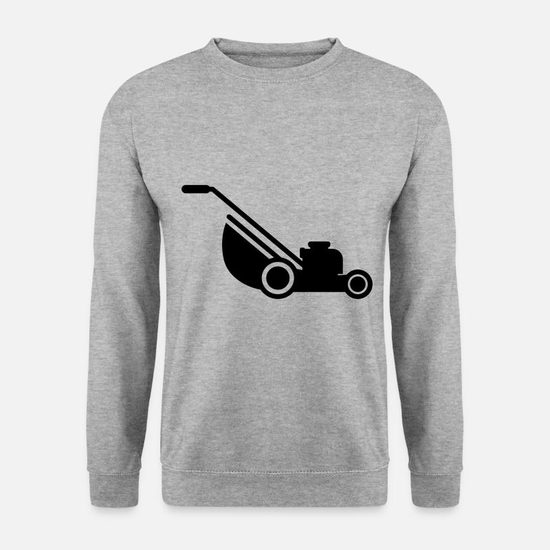 Lawn mower icon symbol - Unisex Sweatshirt - salt & pepper