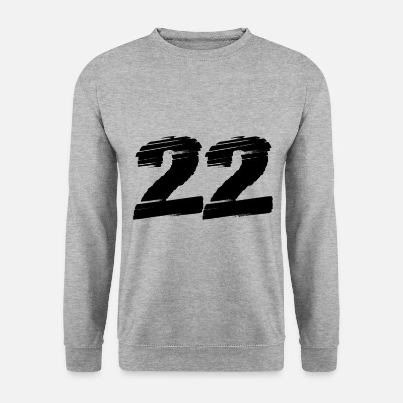 22 Number jersey - Unisex Sweatshirt - salt & pepper