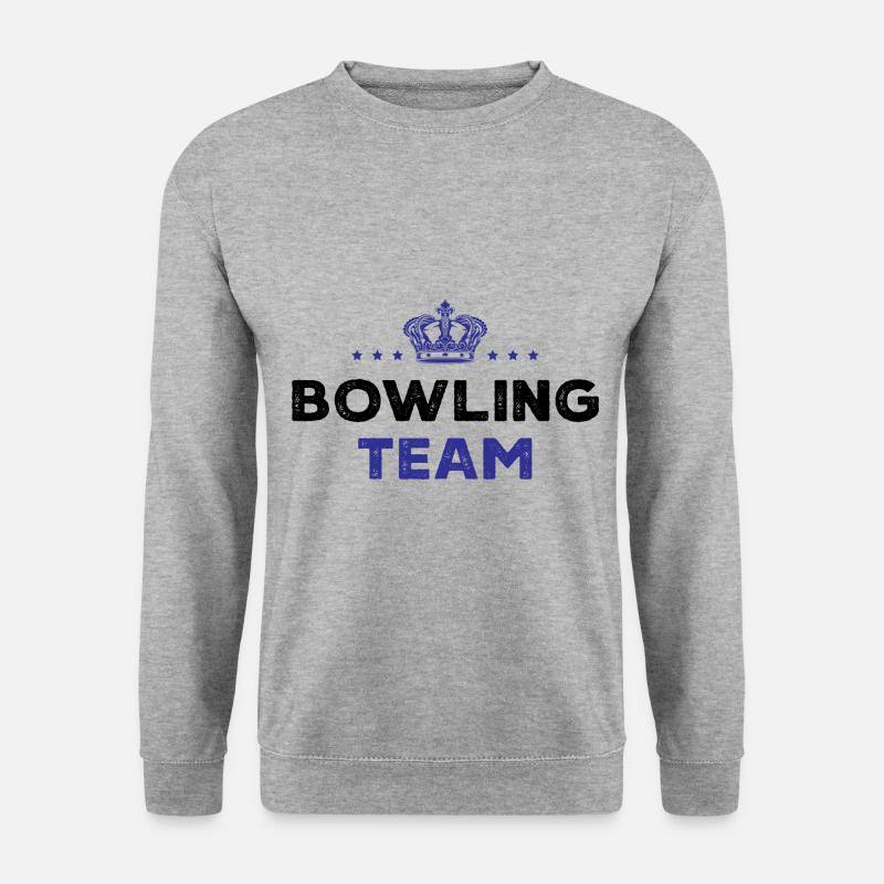 Bowling Team - Unisex Pullover - Weißgrau meliert