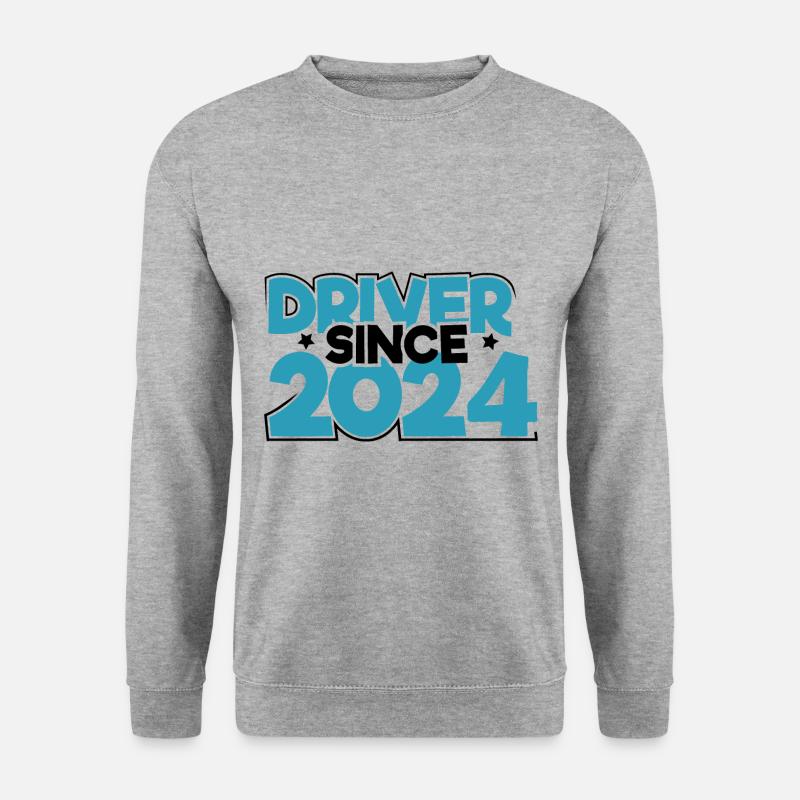 Führerschein 2024 Fahrprüfung Führerscheinprüfung - Unisex Pullover - Weißgrau meliert