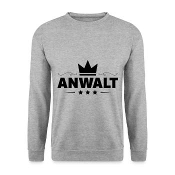 Anwalt Beruf - Unisex Pullover - Weißgrau meliert - Vorne - Alina (178cm) & Michal (187cm)