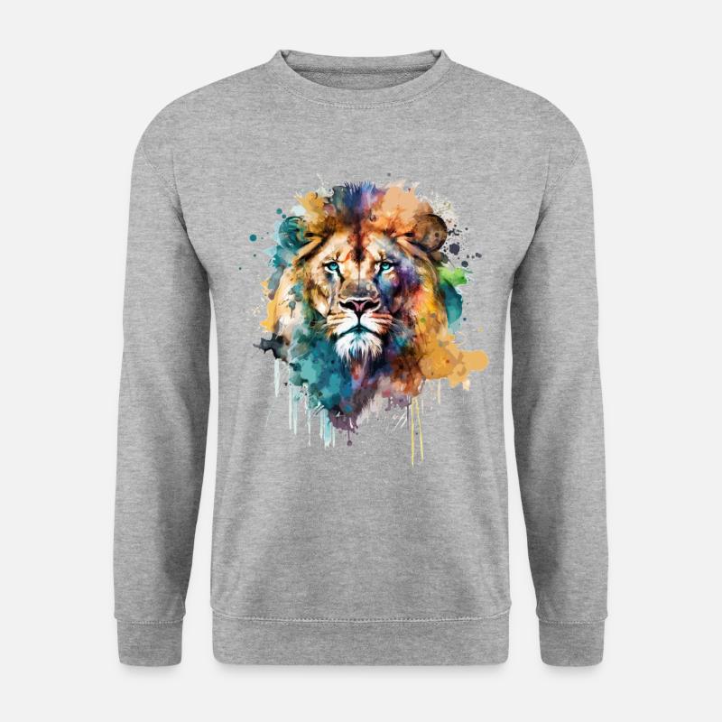 Lion - Unisex Sweatshirt - salt & pepper