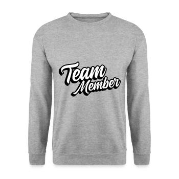 Membres de l’équipe - Sweat-shirt Unisexe - gris chiné - Devant - Alina (178cm) & Michal (187cm)
