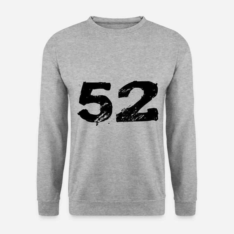 52 Number jersey - Unisex Sweatshirt - salt & pepper