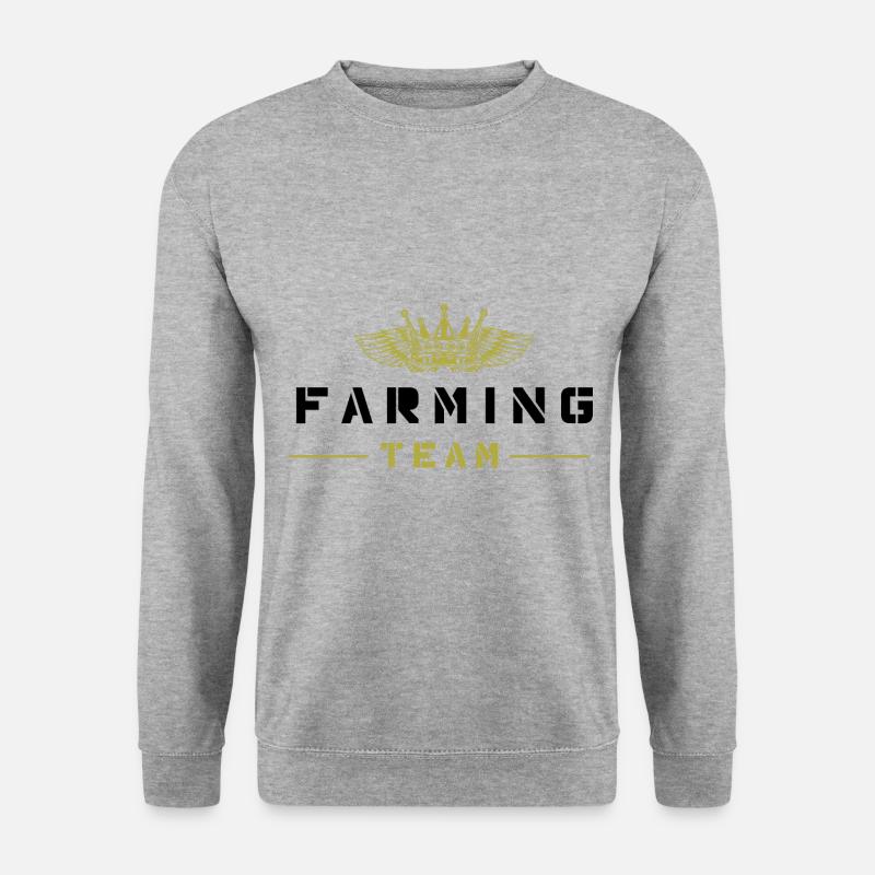 Farming Team - Unisex Pullover - Weißgrau meliert