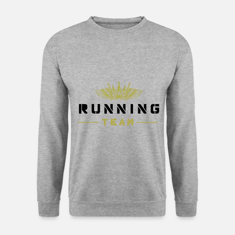 Running Team - Unisex Pullover - Weißgrau meliert