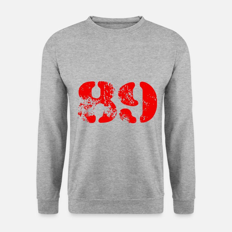 Symbole numérique 89 - Sweat-shirt Unisexe - gris chiné