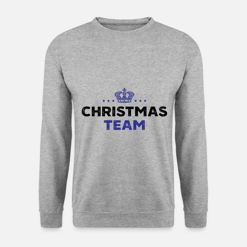 Christmas Team - Unisex Pullover - Weißgrau meliert