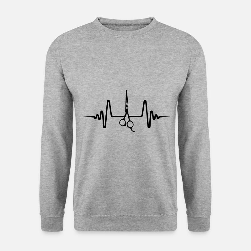 Ciseaux Barber Pulse - Sweat-shirt Unisexe - gris chiné