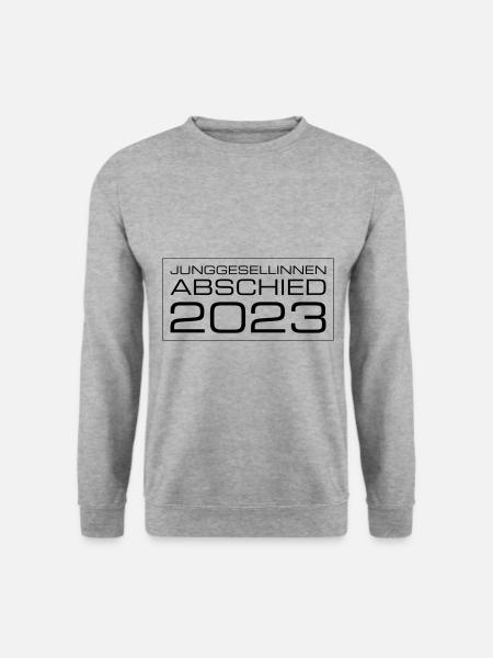 Junggesellinnen Abschied 2023 - Unisex Pullover - Weißgrau meliert
