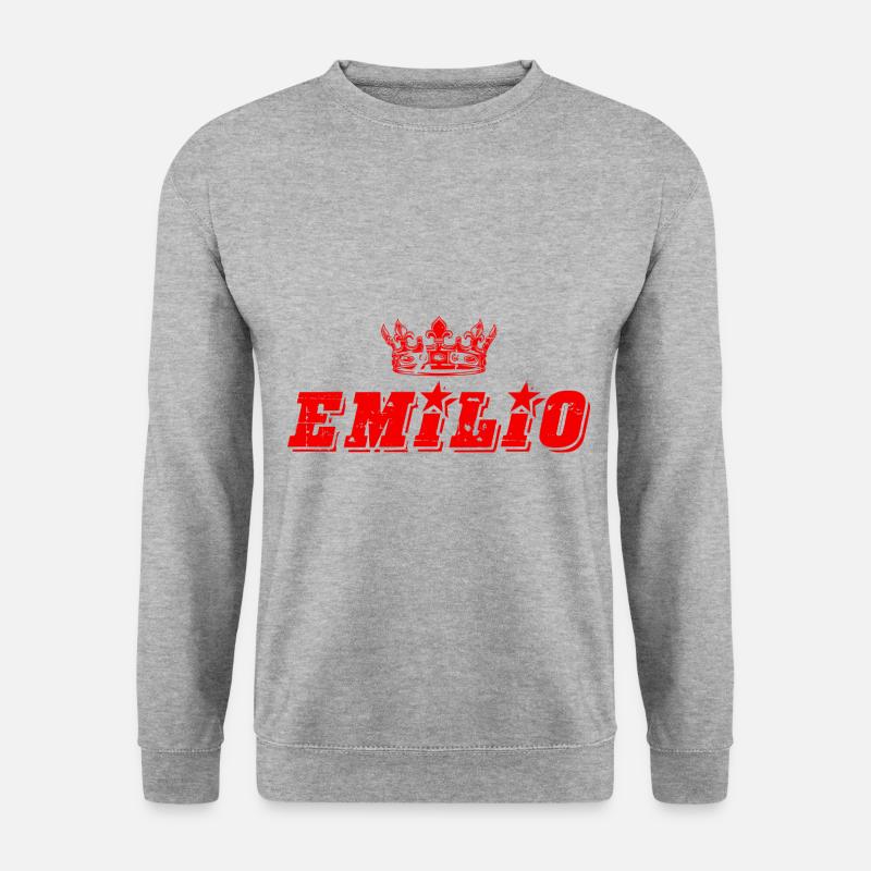 Emilio - Unisex Pullover - Weißgrau meliert