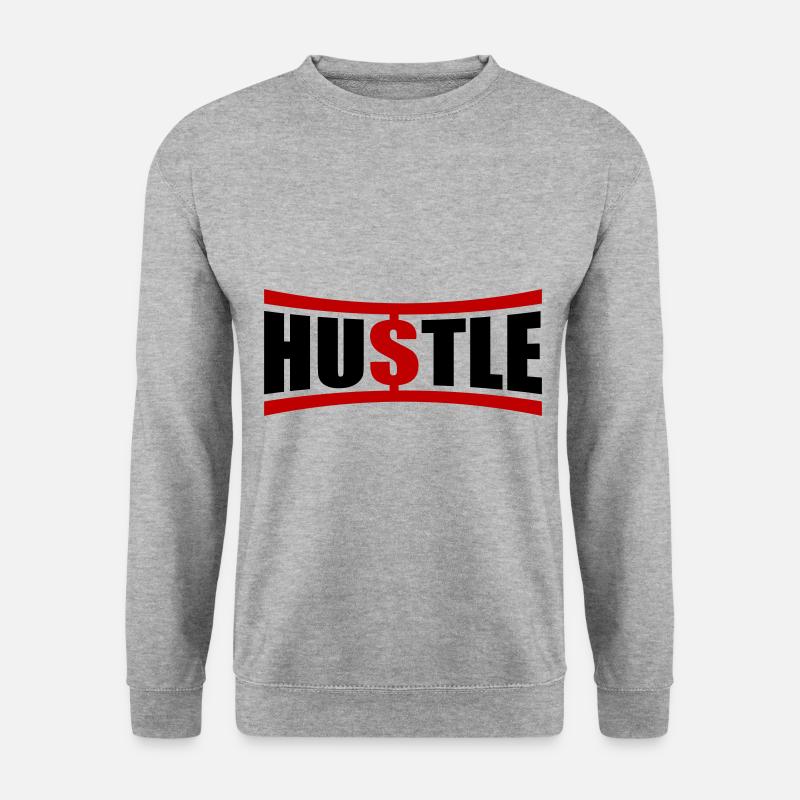 Hustle Saying - Unisex Sweatshirt - salt & pepper