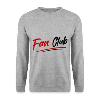 Fan Club Member - Unisex Sweatshirt - salt & pepper - Front - Alina (178cm) & Michal (187cm)