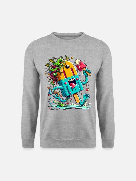 Ice Scream and Monsters - Unisex Sweatshirt - salt & pepper