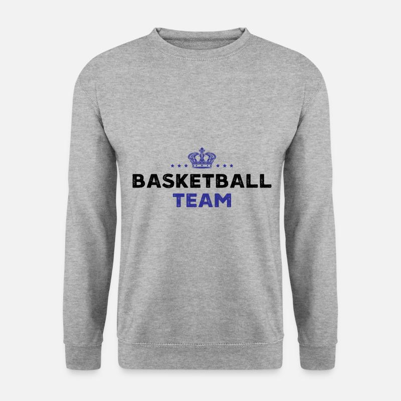 Basketball Team - Unisex Pullover - Weißgrau meliert