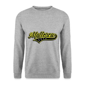 Majorque 2023 - Sweat-shirt Unisexe - gris chiné - Devant - Alina (178cm) & Michal (187cm)