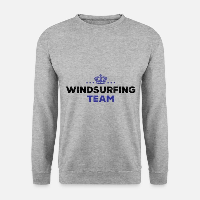 Windsurfing Team - Unisex Pullover - Weißgrau meliert