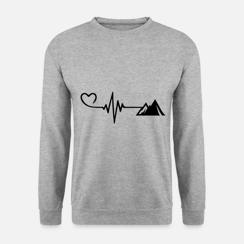 Mountains Pulse Love - Unisex Sweatshirt - salt & pepper