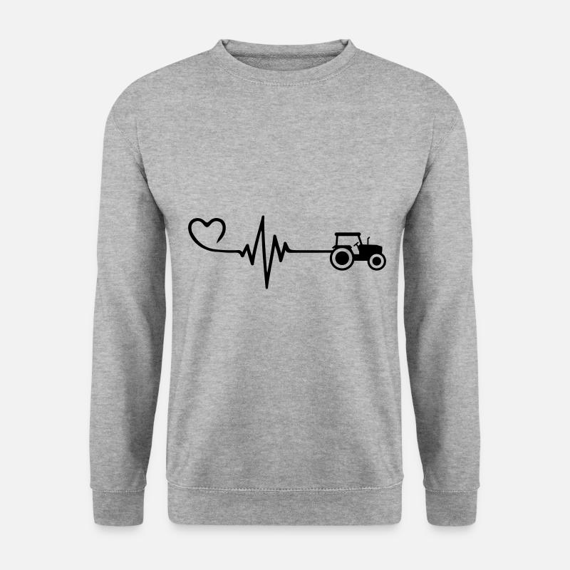 Tractor Pulse Heart Love - Unisex Sweatshirt - salt & pepper