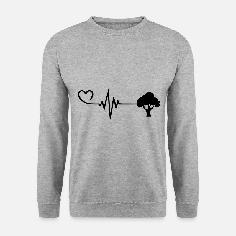 Tree Pulse Heart Love - Unisex Sweatshirt - salt & pepper