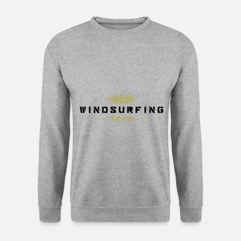 Windsurfing Team - Unisex Pullover - Weißgrau meliert