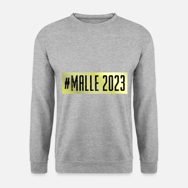 Malle 2023 - Unisex Pullover - Weißgrau meliert