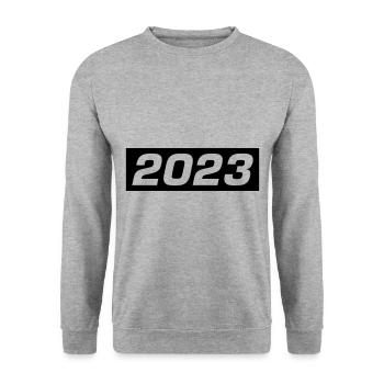 2023 Dash - Unisex Sweatshirt - salt & pepper - Front - Alina (178cm) & Michal (187cm)