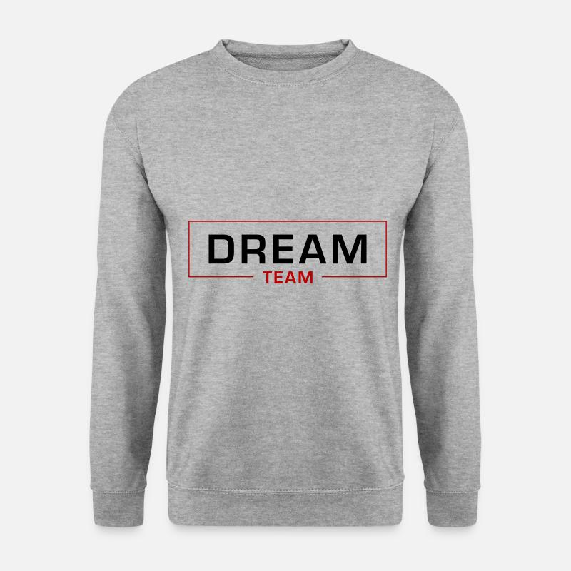 Dream Team - Unisex Pullover - Weißgrau meliert