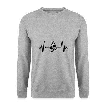 Gants de boxe Pulse - Sweat-shirt Unisexe - gris chiné - Devant - Alina (178cm) & Michal (187cm)