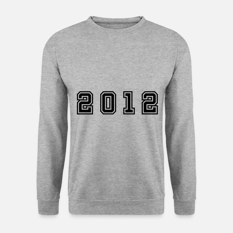 2012 Year Number - Unisex Sweatshirt - salt & pepper