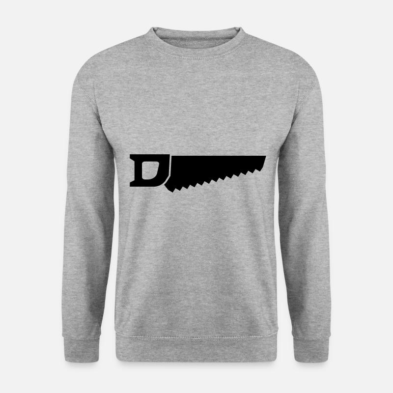 Säge icon symbol - Unisex Pullover - Weißgrau meliert