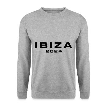 Ibiza 2024 - Unisex Pullover - Weißgrau meliert - Vorne - Alina (178cm) & Michal (187cm)
