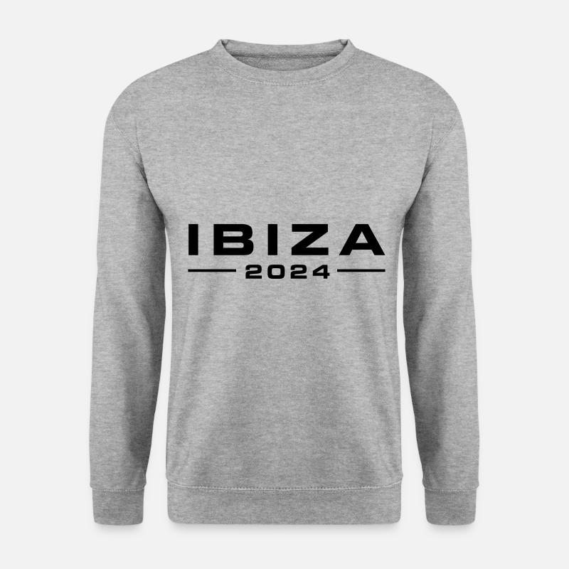 Ibiza 2024 - Unisex Pullover - Weißgrau meliert