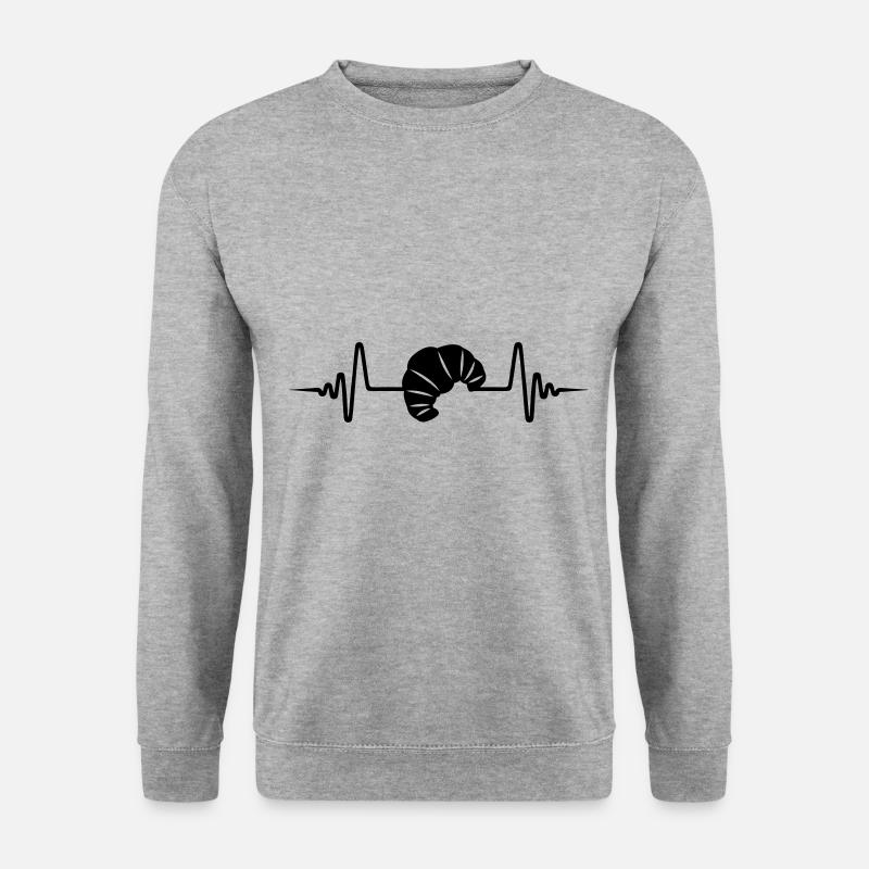 Croissant Symbol Pulse - Unisex Sweatshirt - salt & pepper