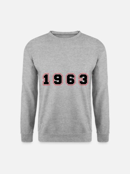 1963 Year Number - Unisex Sweatshirt - salt & pepper