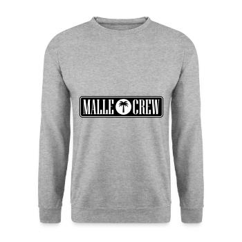 Malle Crew - Unisex Sweatshirt - salt & pepper - Front - Alina (178cm) & Michal (187cm)