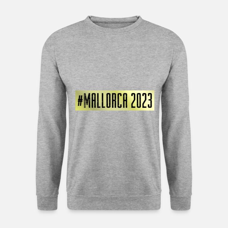 Mallorca 2023 - Unisex Pullover - Weißgrau meliert