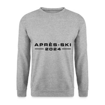 Après-ski 2024 - Sweat-shirt Unisexe - gris chiné - Devant - Alina (178cm) & Michal (187cm)