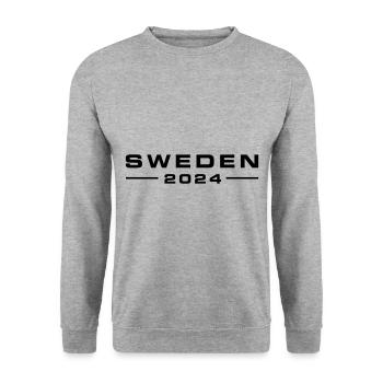 Suède 2024 - Sweat-shirt Unisexe - gris chiné - Devant - Alina (178cm) & Michal (187cm)