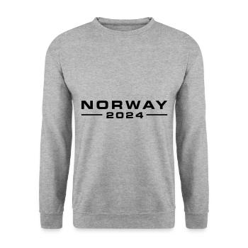 Norwegen 2024 - Unisex Pullover - Weißgrau meliert - Vorne - Alina (178cm) & Michal (187cm)