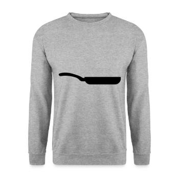 Pan Icon - Unisex Sweatshirt - salt & pepper - Front - Alina (178cm) & Michal (187cm)