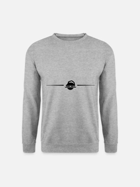 Hand-held Circular Saw Line - Unisex Sweatshirt - salt & pepper