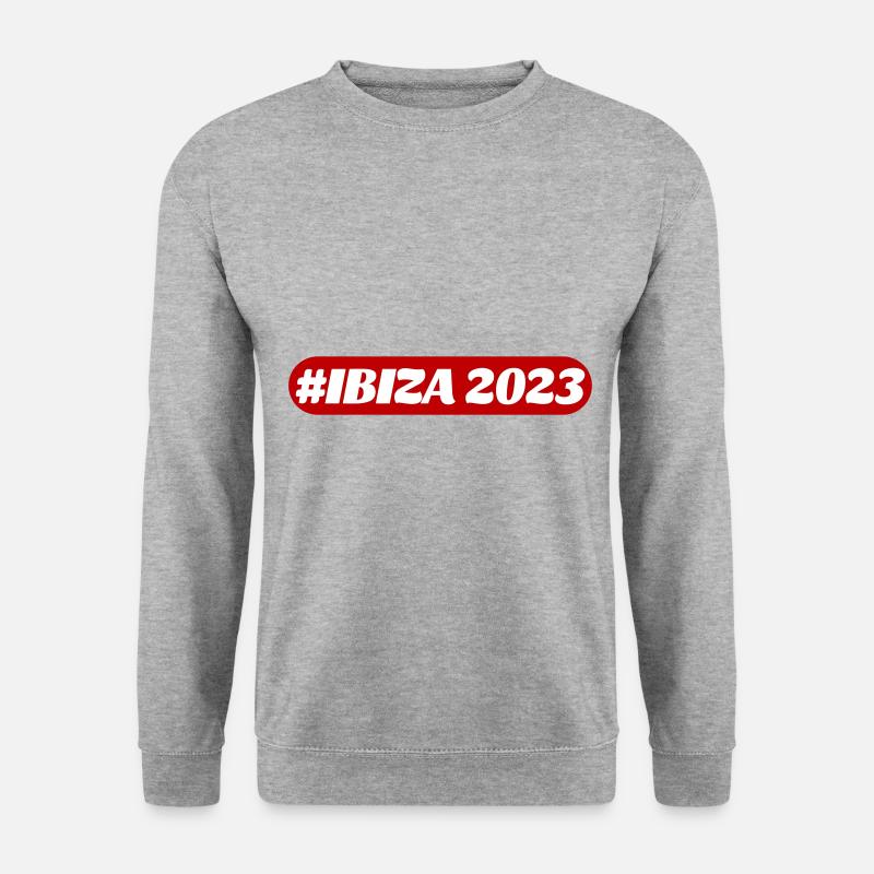 Ibiza 2023 - Unisex Pullover - Weißgrau meliert