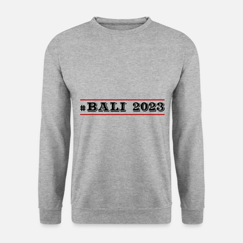 Bali 2023 - Unisex Pullover - Weißgrau meliert