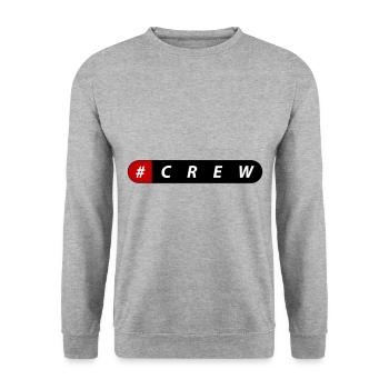 équipage - Sweat-shirt Unisexe - gris chiné - Devant - Alina (178cm) & Michal (187cm)