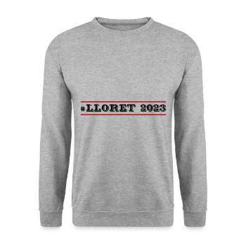 Lloret De Mar 2023 - Unisex Pullover - Weißgrau meliert - Vorne - Alina (178cm) & Michal (187cm)