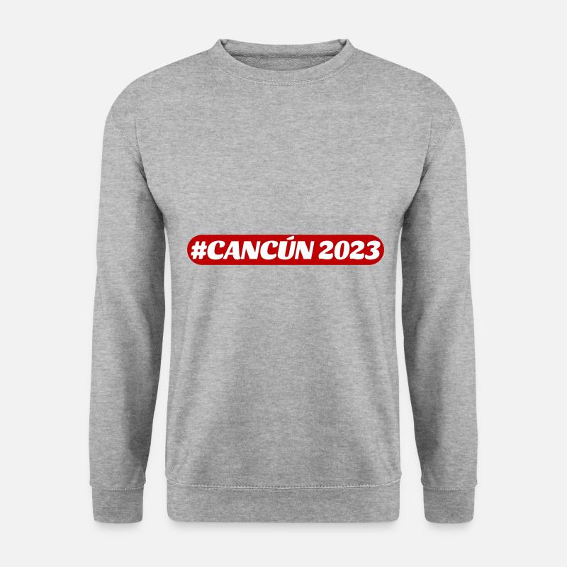 Cancun 2023 - Unisex Pullover - Weißgrau meliert