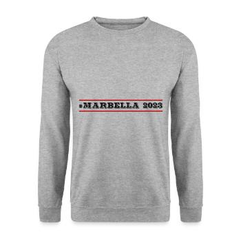 Marbella 2023 - Unisex Sweatshirt - salt & pepper - Front - Alina (178cm) & Michal (187cm)